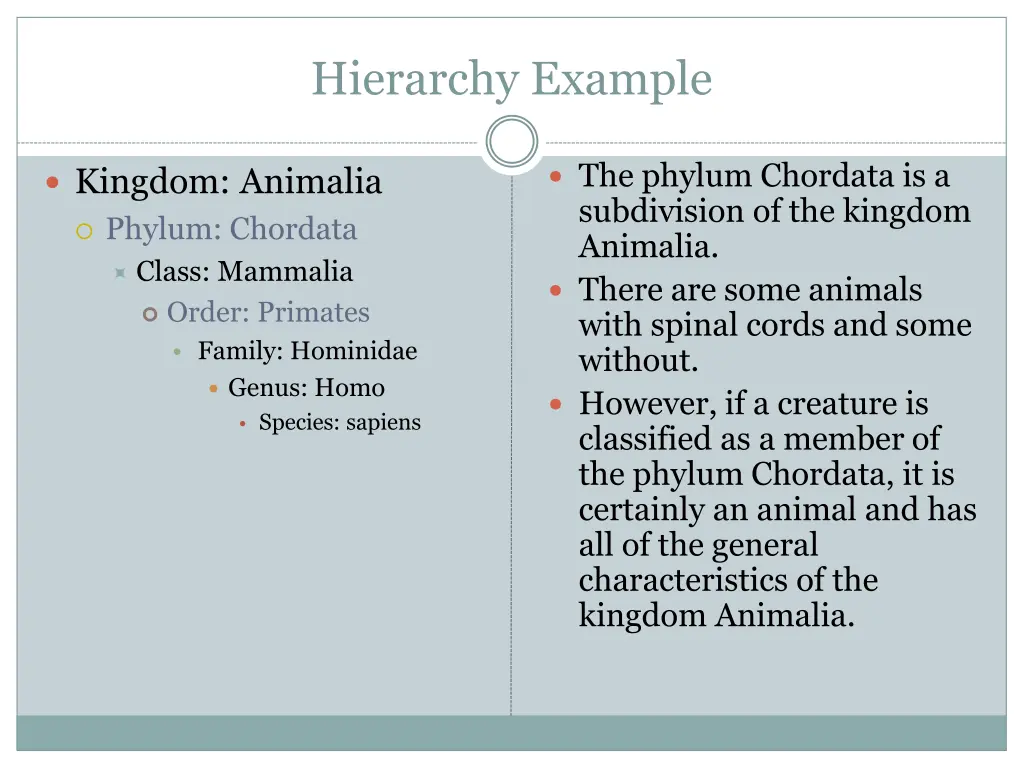 hierarchy example