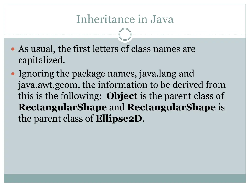 inheritance in java 1