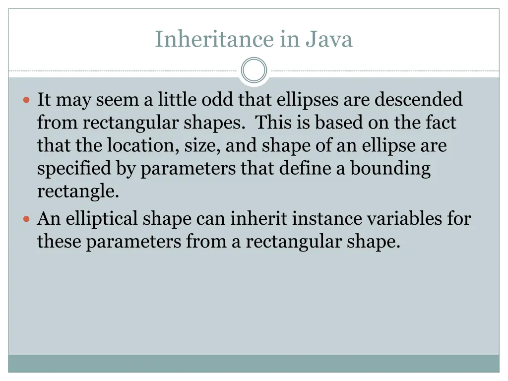 inheritance in java 2