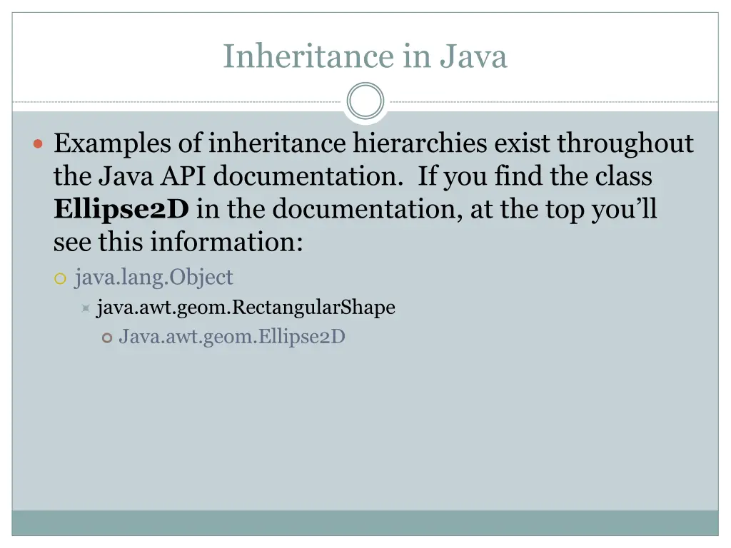 inheritance in java