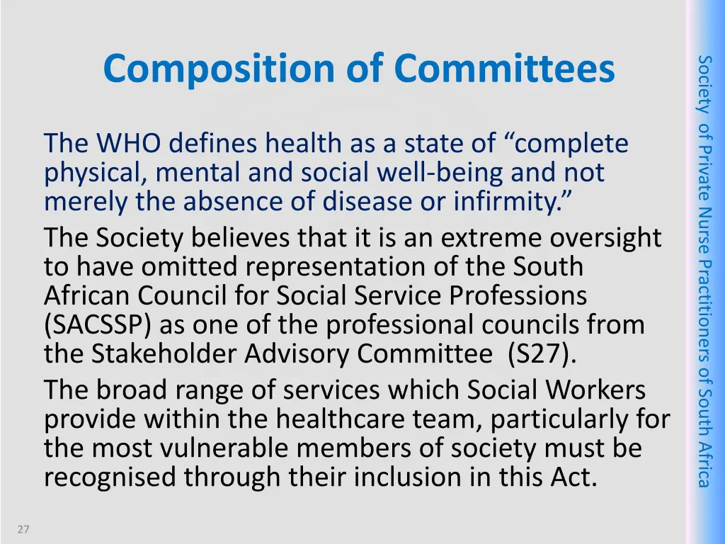 composition of committees