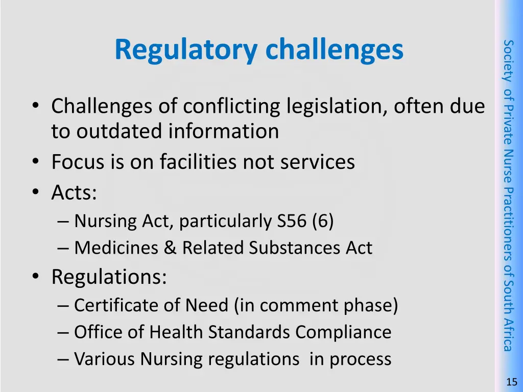 regulatory challenges