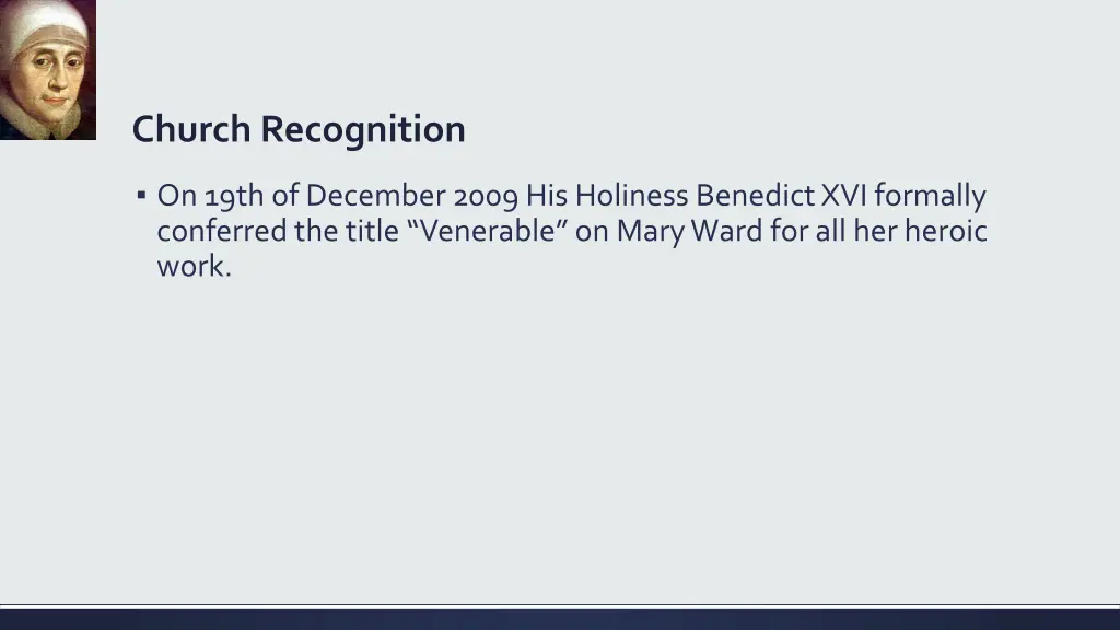 church recognition