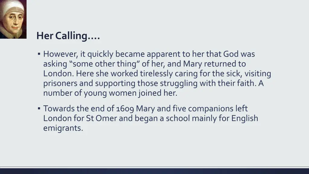 her calling
