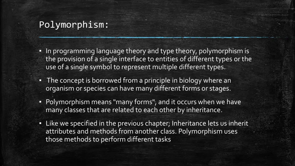 polymorphism