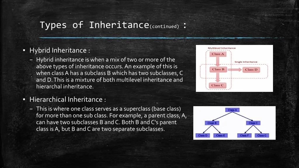 types of inheritance continued 1