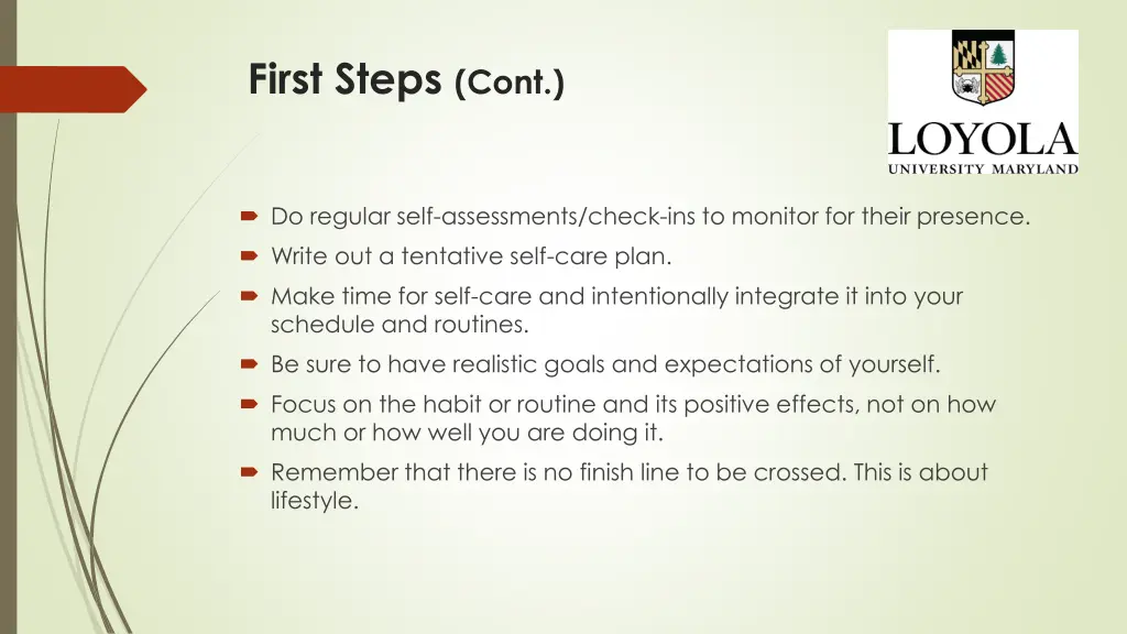first steps cont