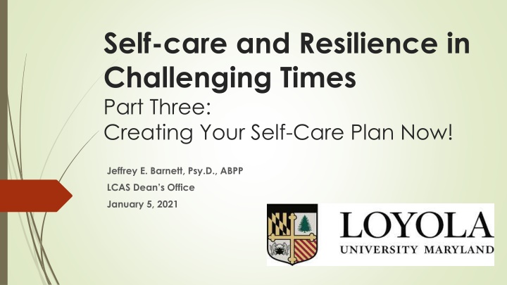 self care and resilience in challenging times