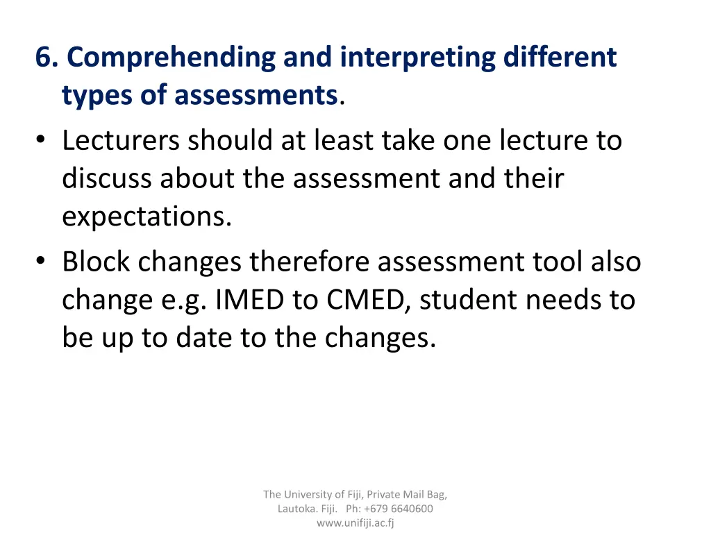 6 comprehending and interpreting different types
