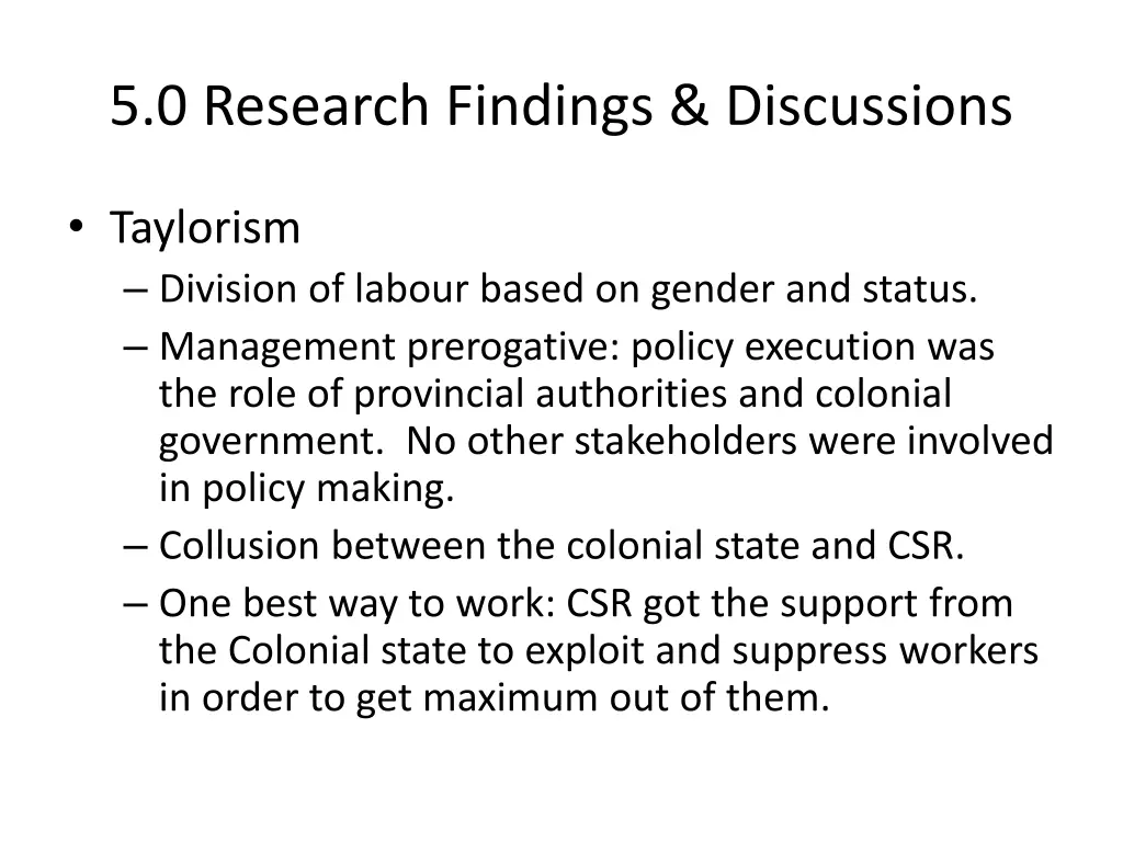 5 0 research findings discussions
