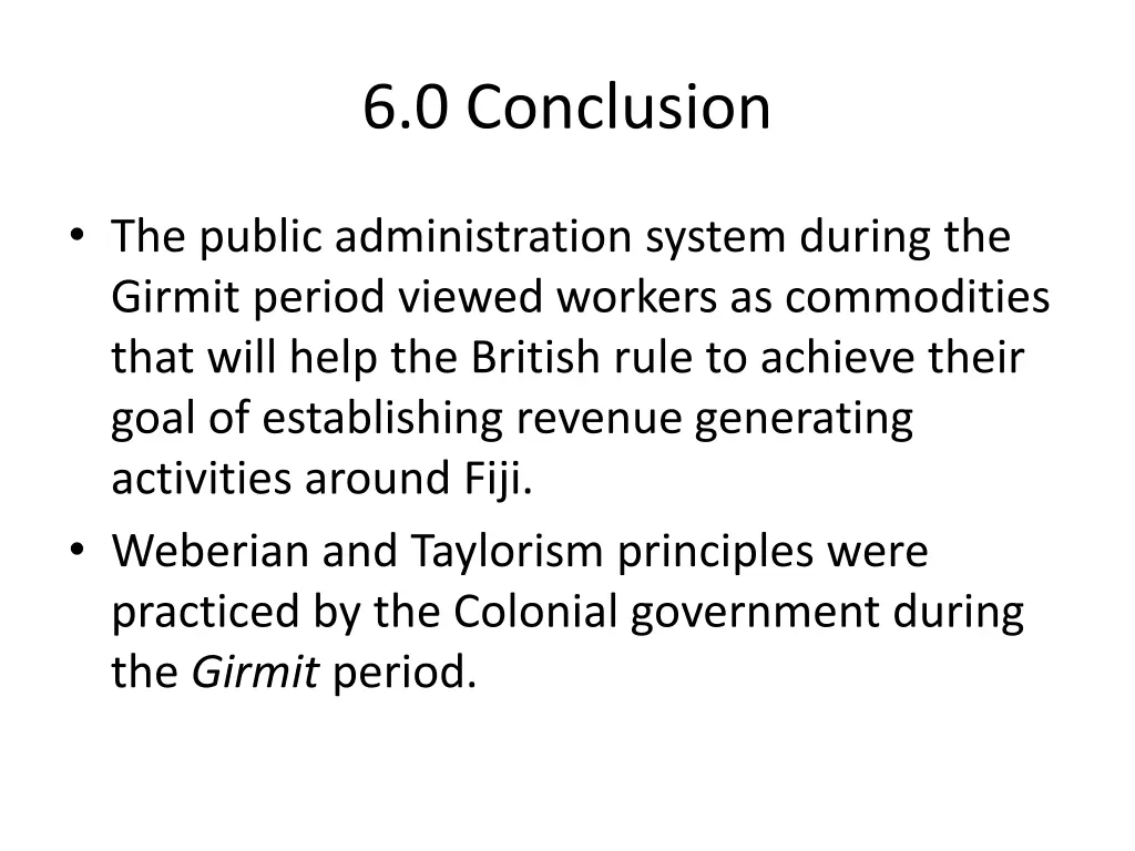 6 0 conclusion