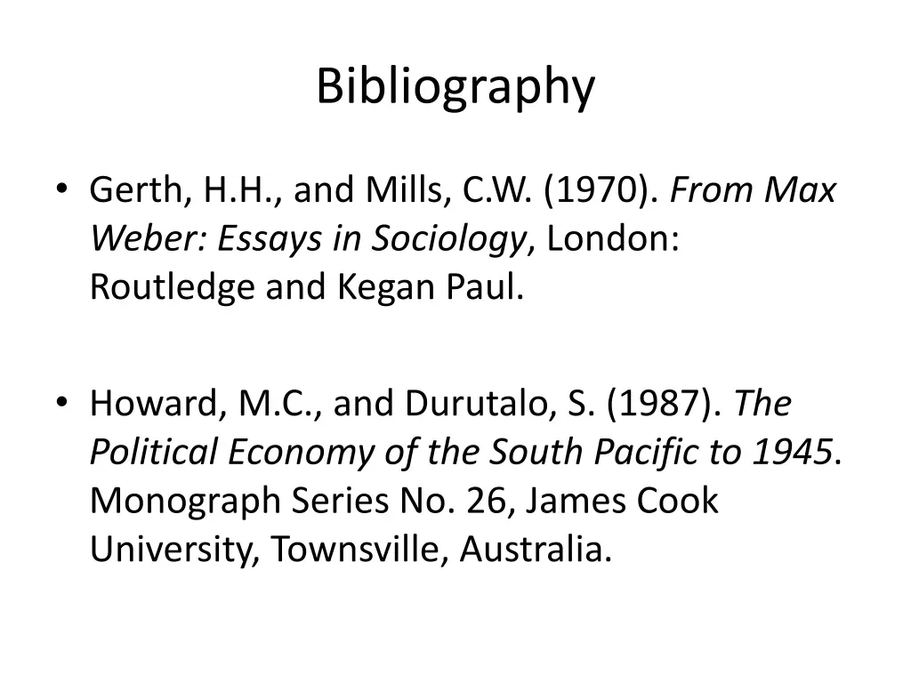 bibliography