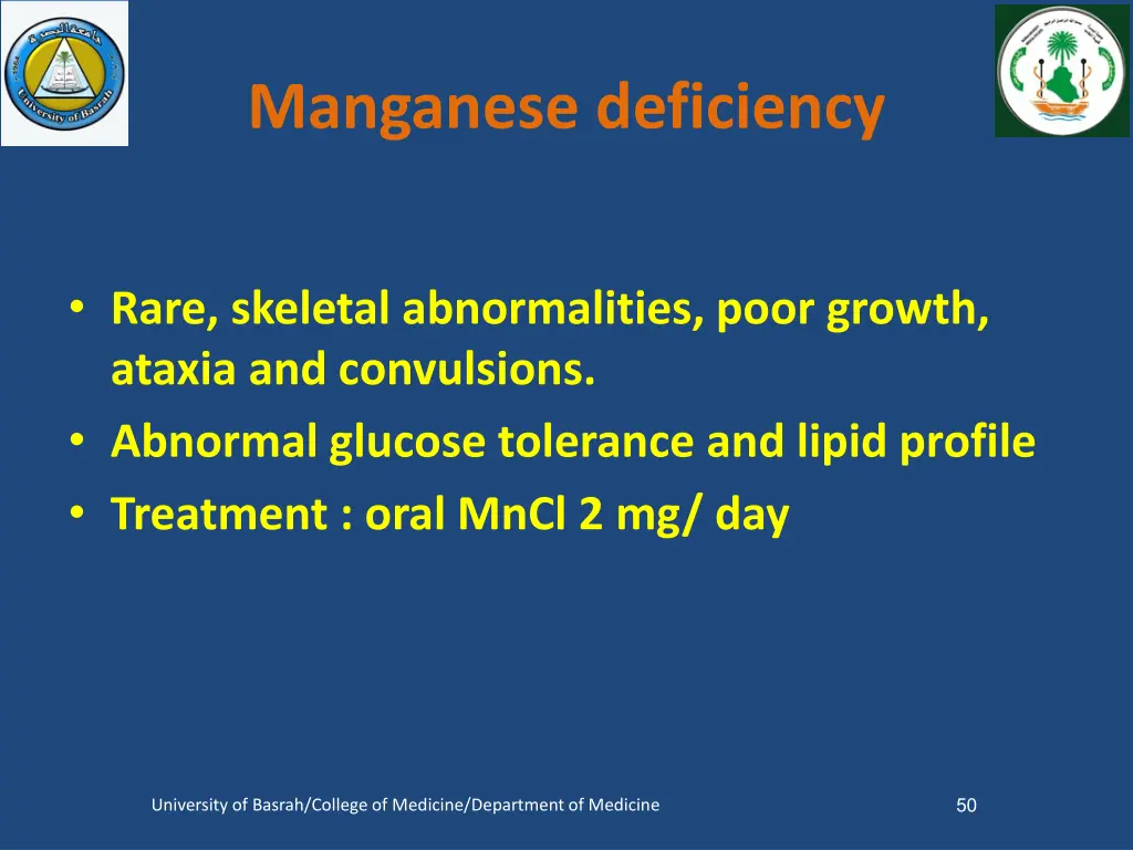 manganese deficiency