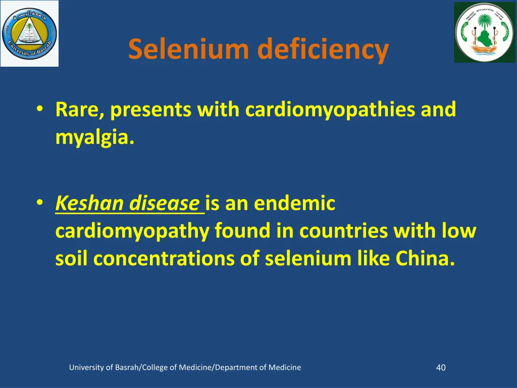 selenium deficiency