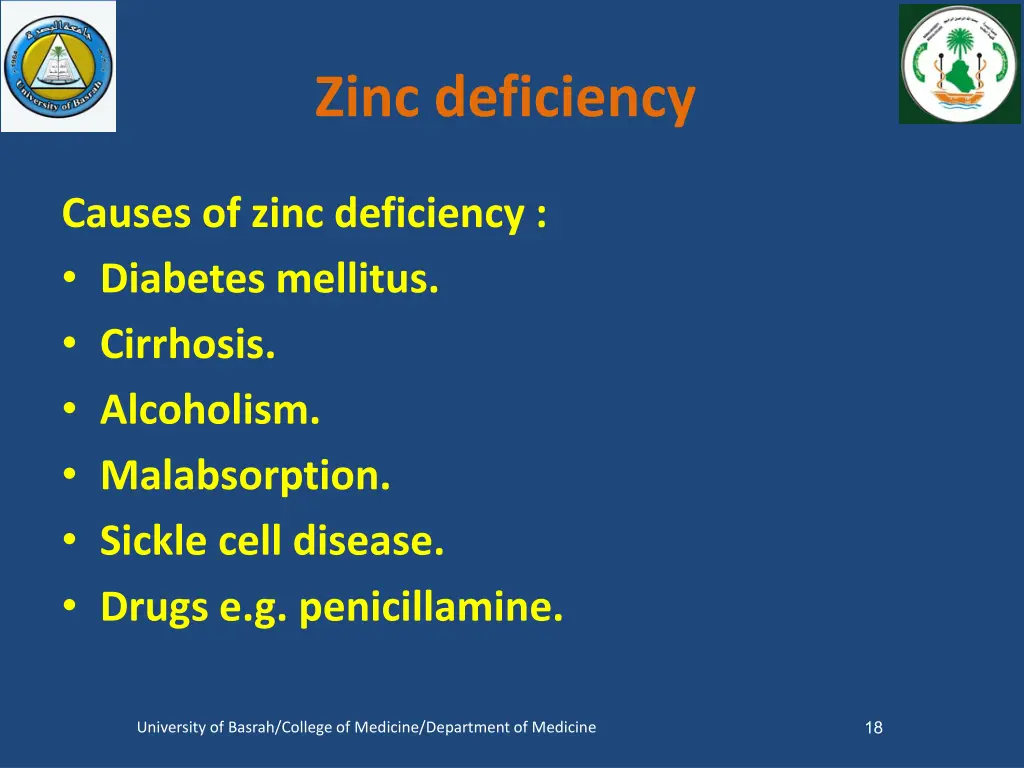 zinc deficiency