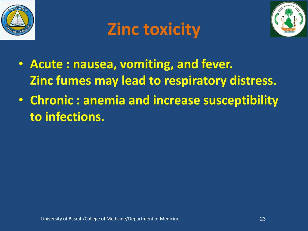 zinc toxicity