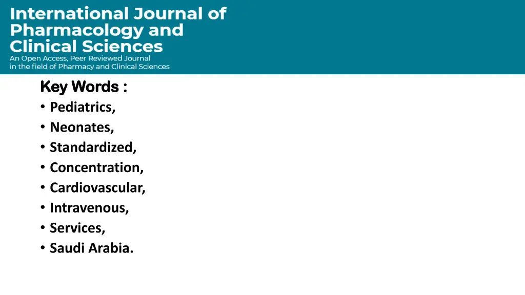 key words key words pediatrics neonates