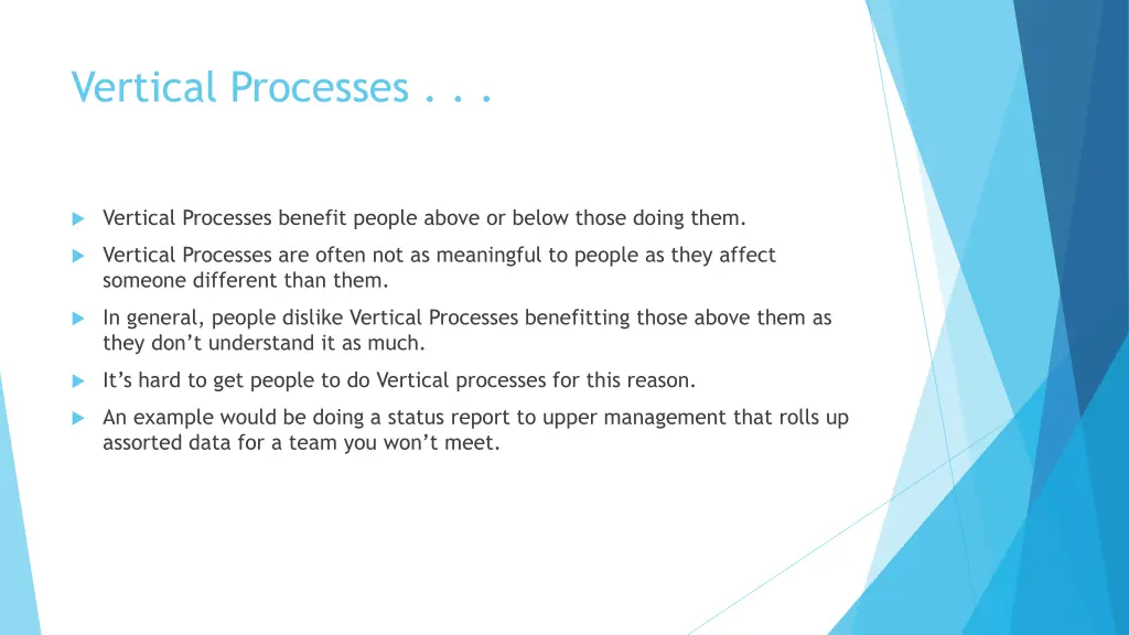 vertical processes