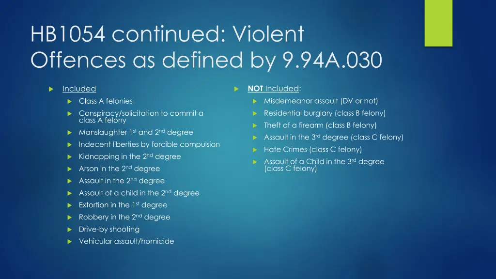 hb1054 continued violent offences as defined