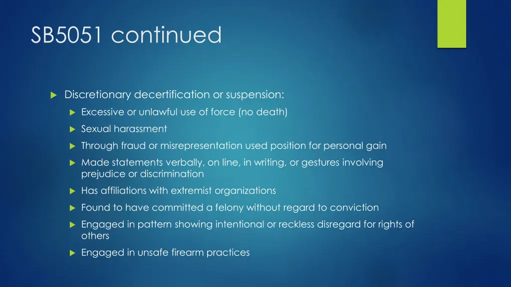 sb5051 continued