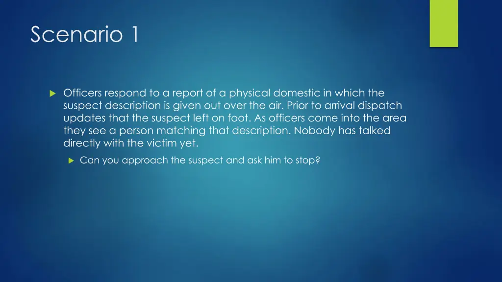 scenario 1