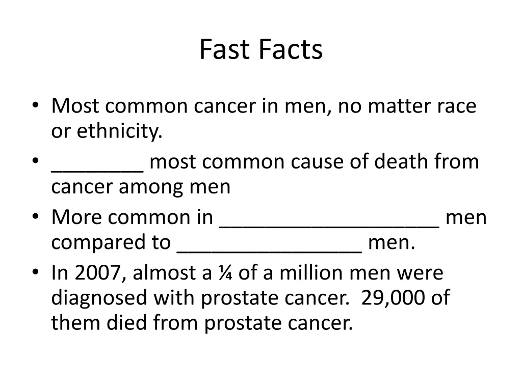 fast facts 1