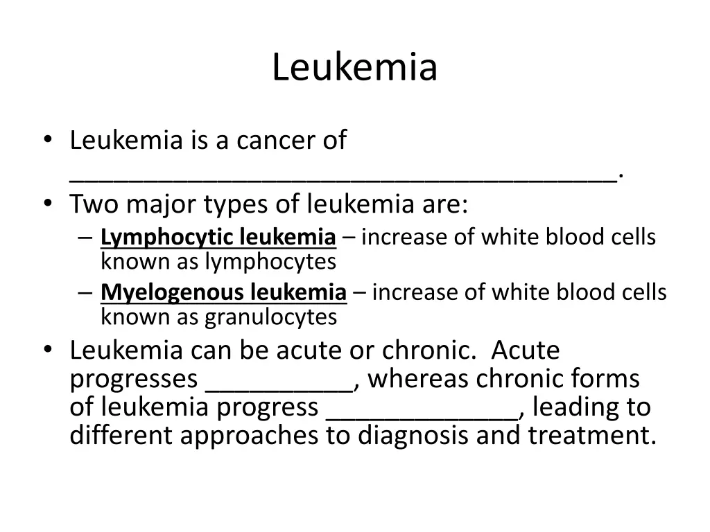 leukemia
