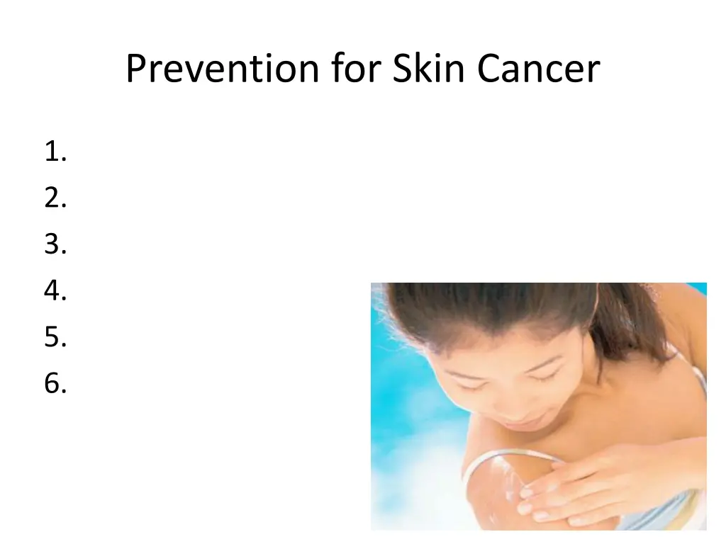 prevention for skin cancer
