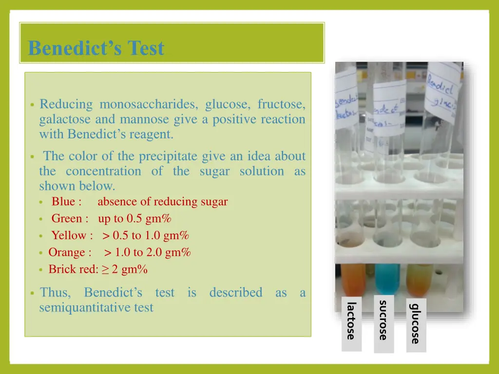 2 benedict s test benedict s test