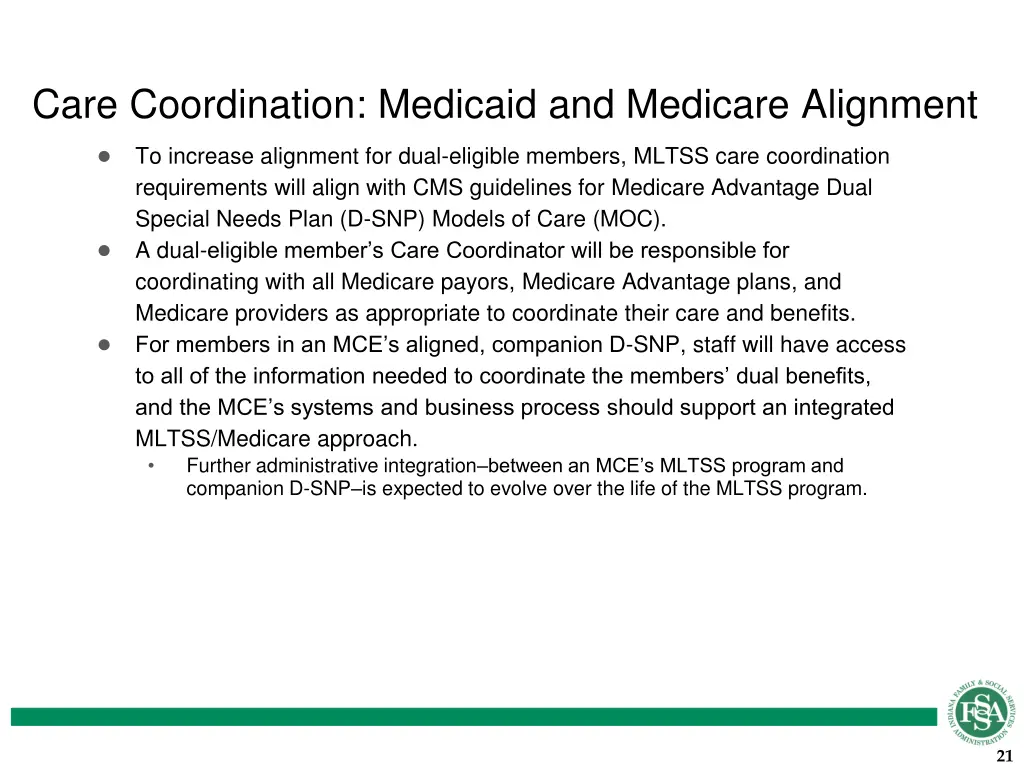 care coordination medicaid and medicare alignment