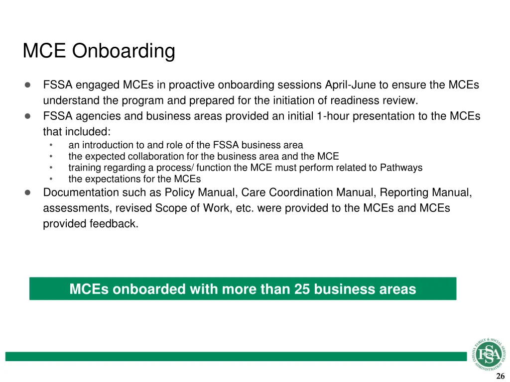 mce onboarding