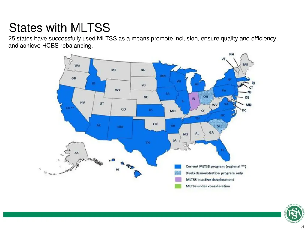 states with mltss 25 states have successfully