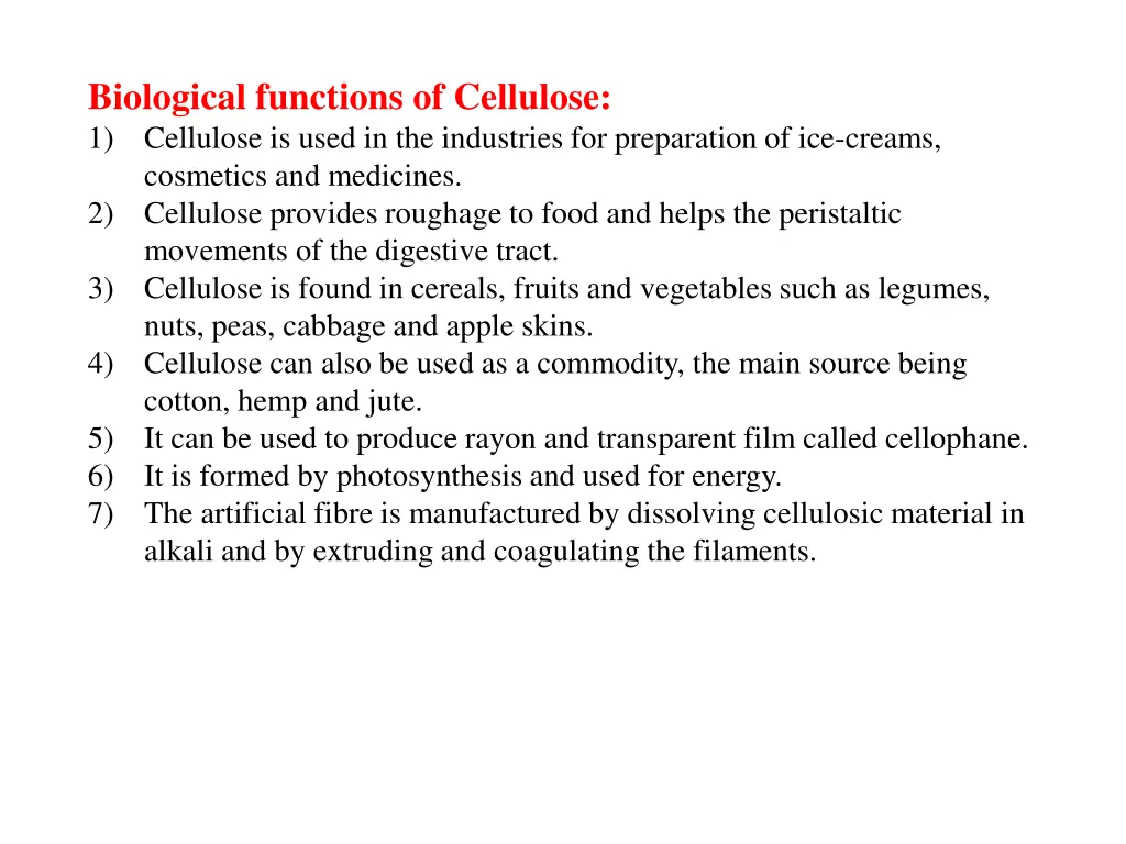biological functions of cellulose 1 cellulose