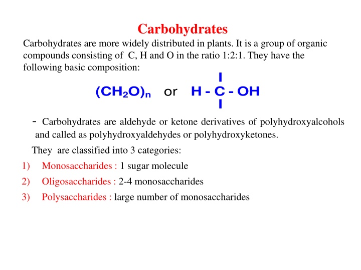 carbohydrates