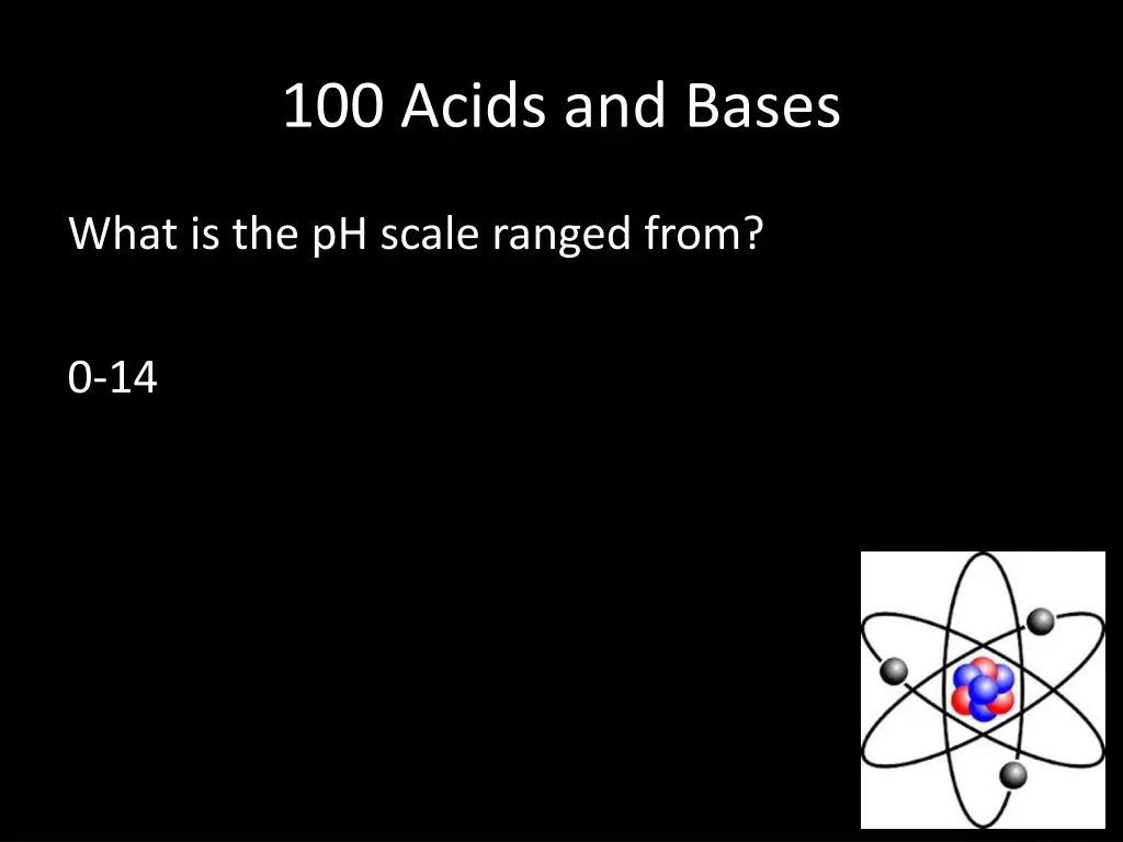 100 acids and bases