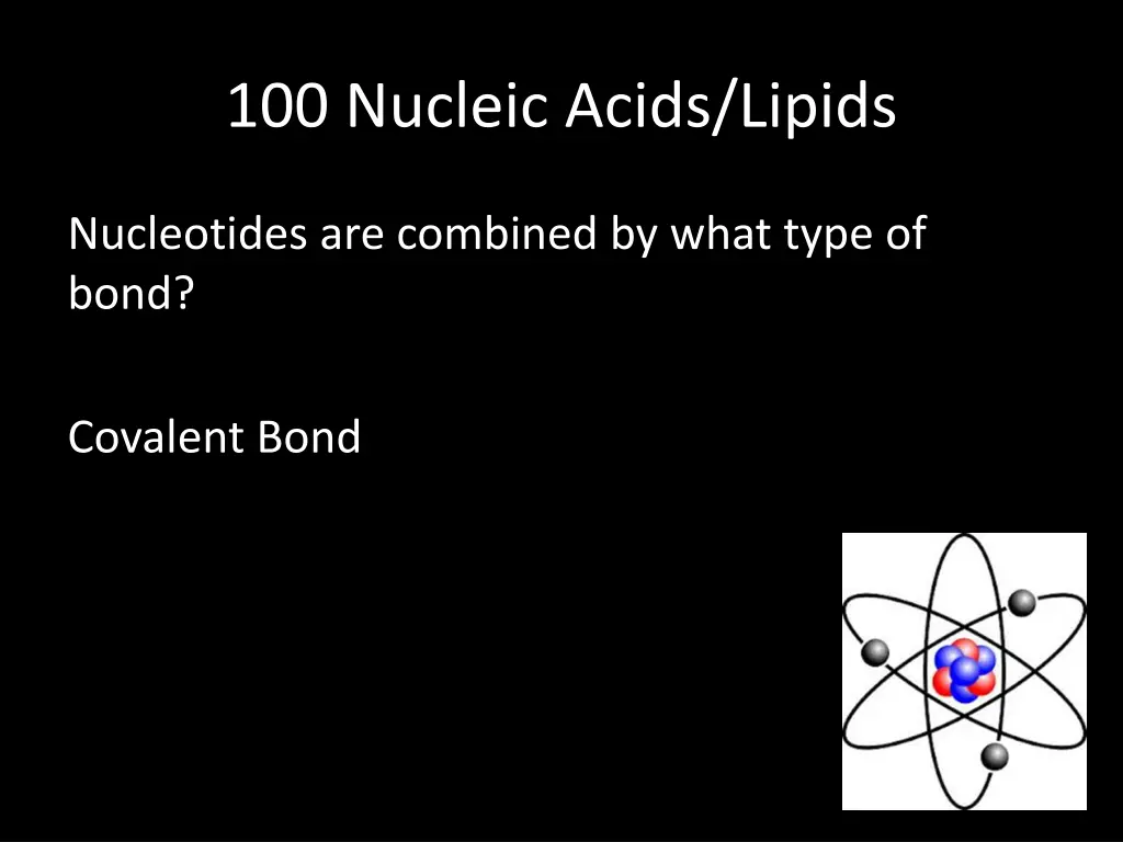 100 nucleic acids lipids