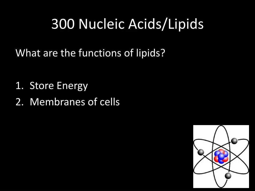 300 nucleic acids lipids