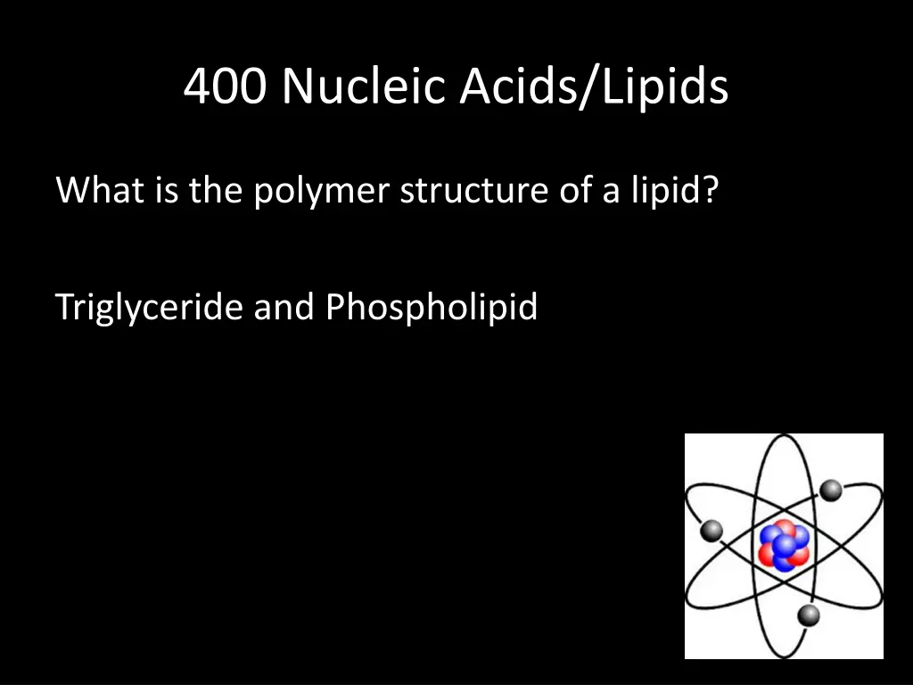 400 nucleic acids lipids