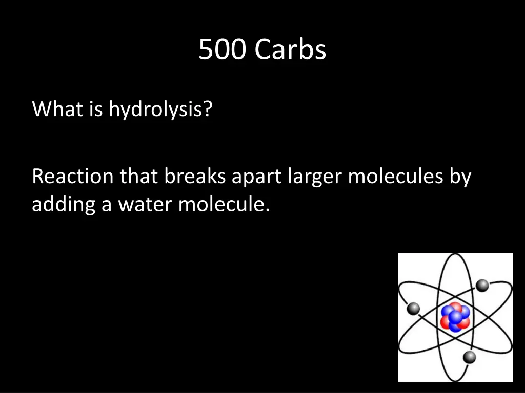 500 carbs