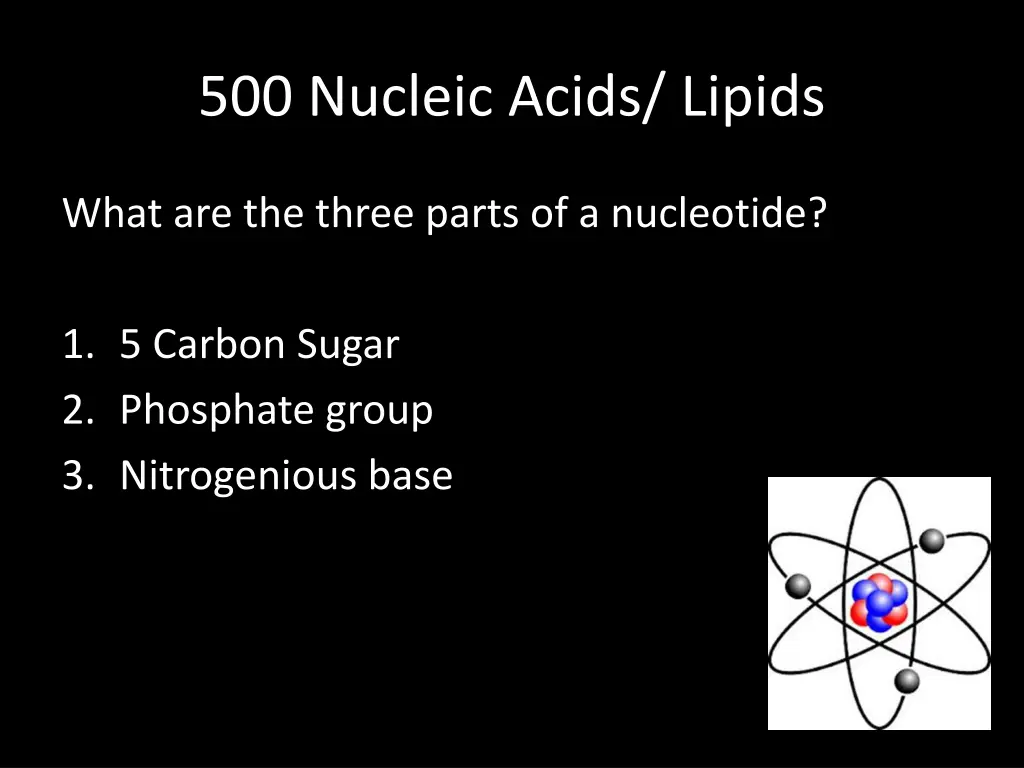 500 nucleic acids lipids