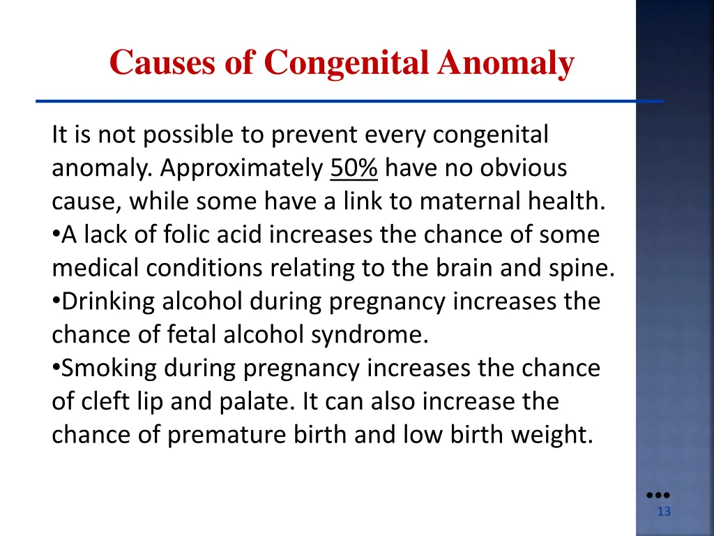 causes of congenital anomaly