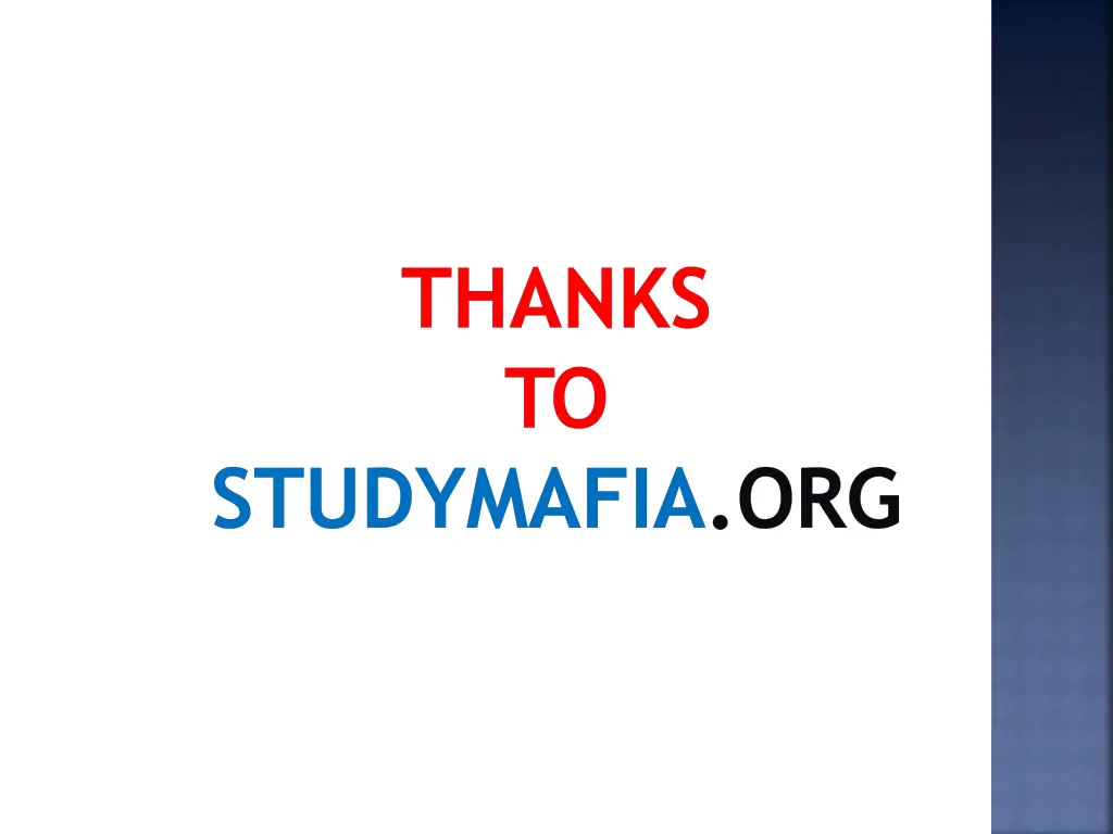 thanks to