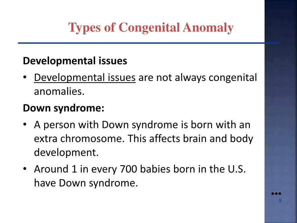 types of congenital anomaly 4