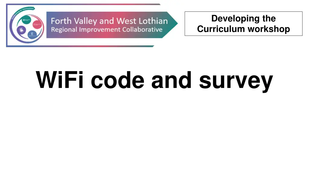 developing the curriculum workshop 3