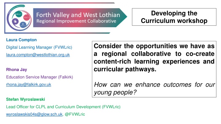 developing the curriculum workshop