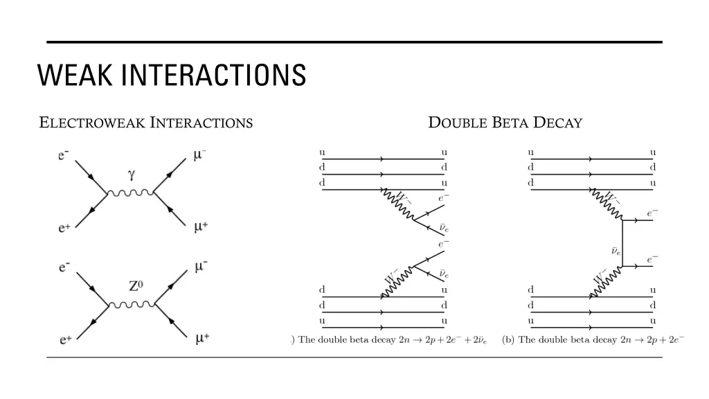 weak interactions 1
