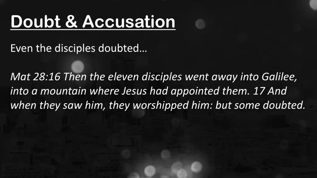 doubt accusation 2