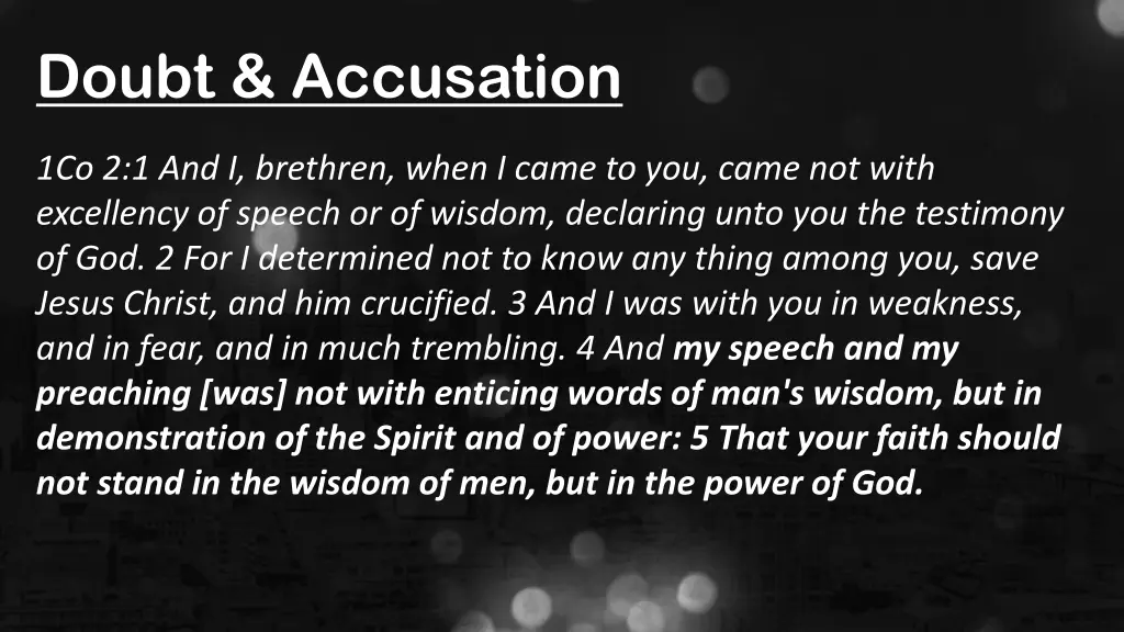 doubt accusation 3