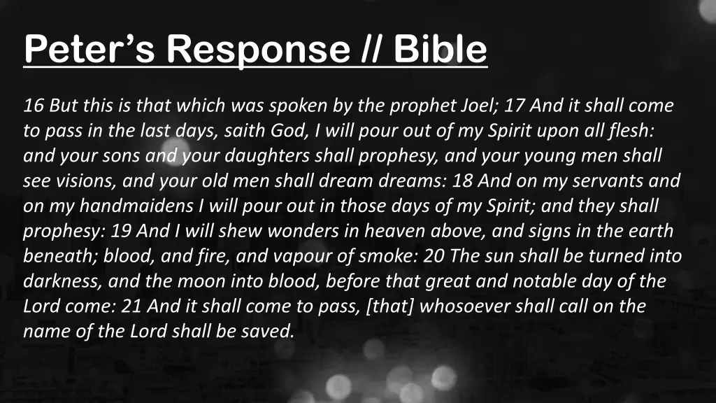 peter s response bible