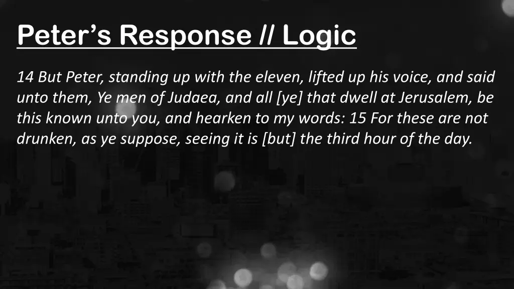 peter s response logic